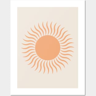 Boho minimalist sun Posters and Art